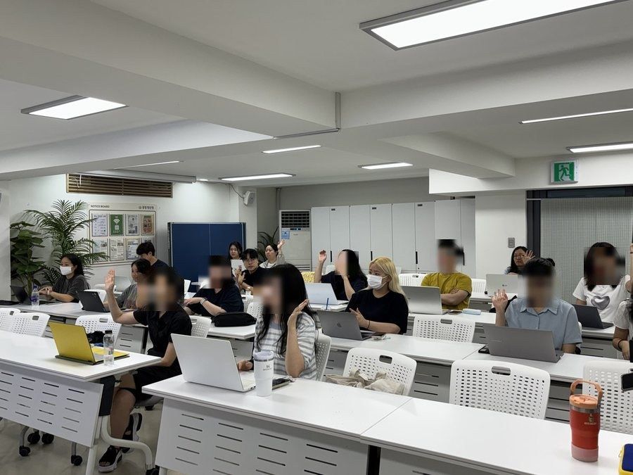 노션 기반 고객 관리 시스템 구축 워크숍 교육 현장